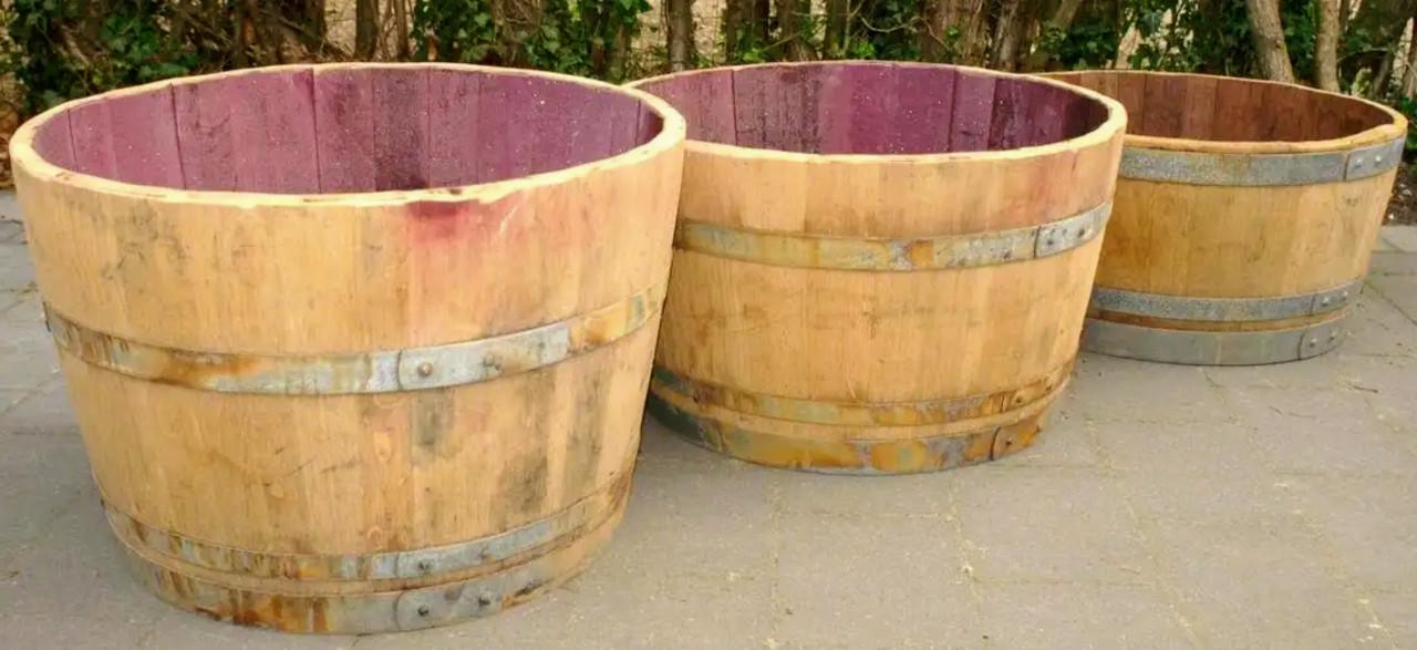 Drinkbak voor paard, geit, schaap, eikenhout