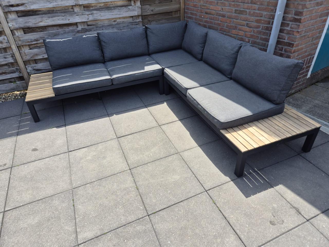 Aluminium Loungeset 246 x 246 cm (Bezorging mogelijk)