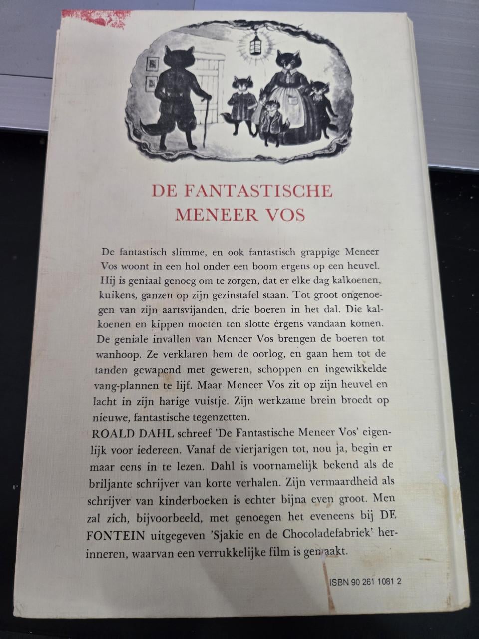 Boek "De fantastische Meneer Vos" 1985 10e druk Roald Dahl.