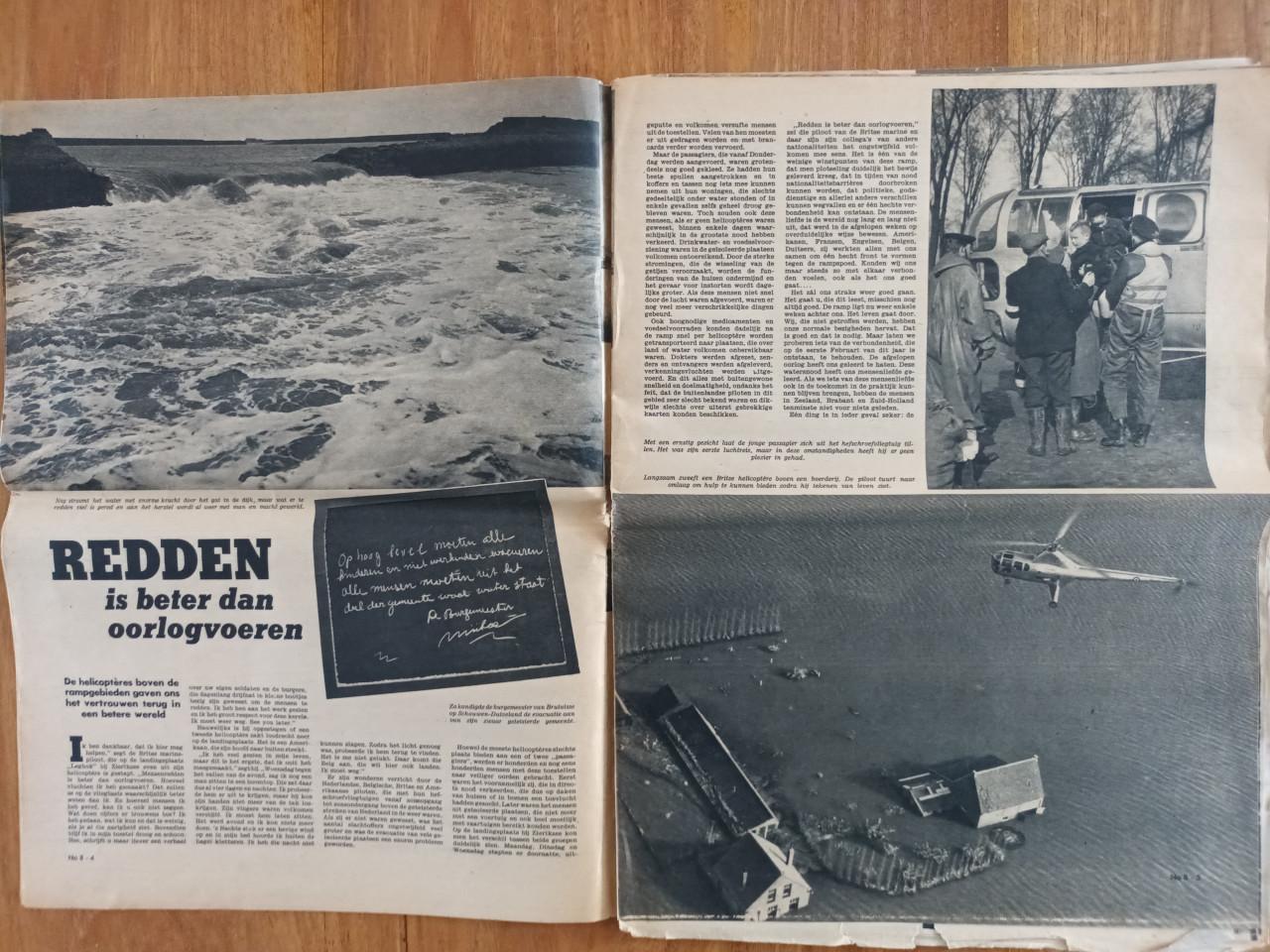 Panorama's, 2 stuks 1953 Watersnoodramp Zeeland