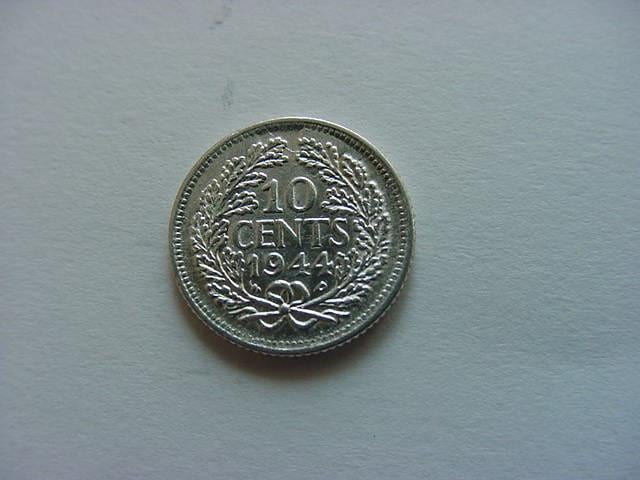10 Cent 1944P Zilver