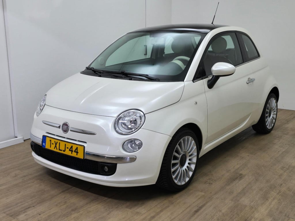 Fiat 500 twinair met panoramadak en unieke parelmoerkleur | tweedehands fia