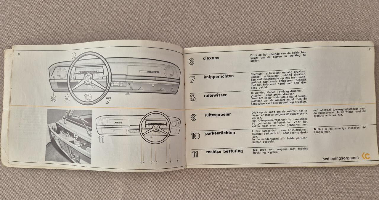Instructieboekje Renault 10 (R1190)