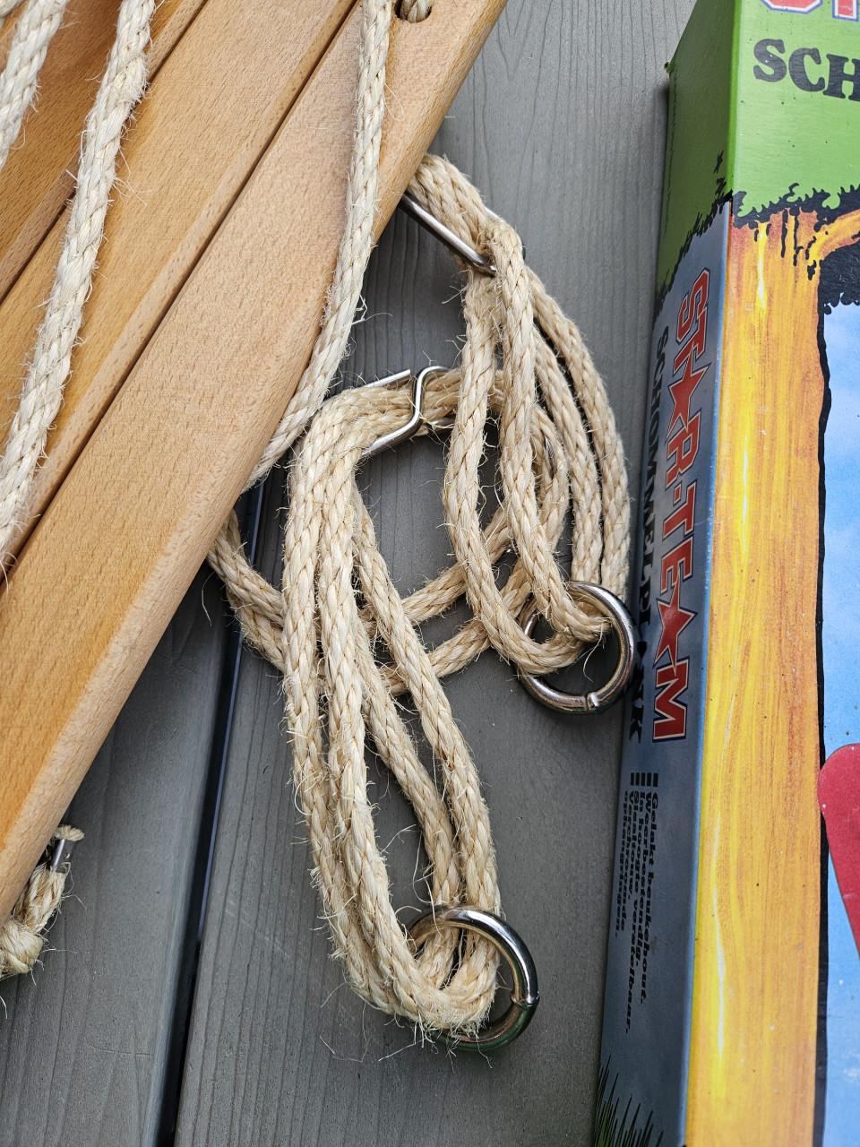 Houten vintage Star Team Schommelplank - Nieuw met doos