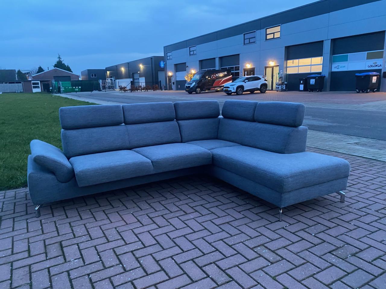 GRATIS LEVERING HEEL NL Montel Grijze Hoekbank