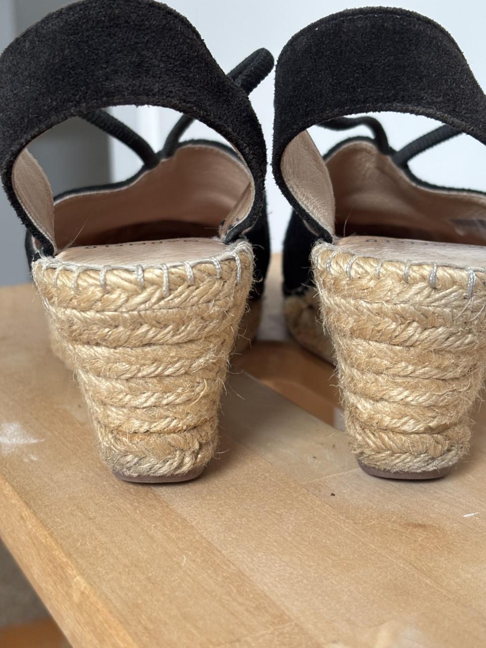 Manfield zwarte espadrilles maat 37