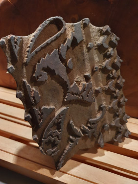 Prachtige antieke houten batik stempel (indonesié)...