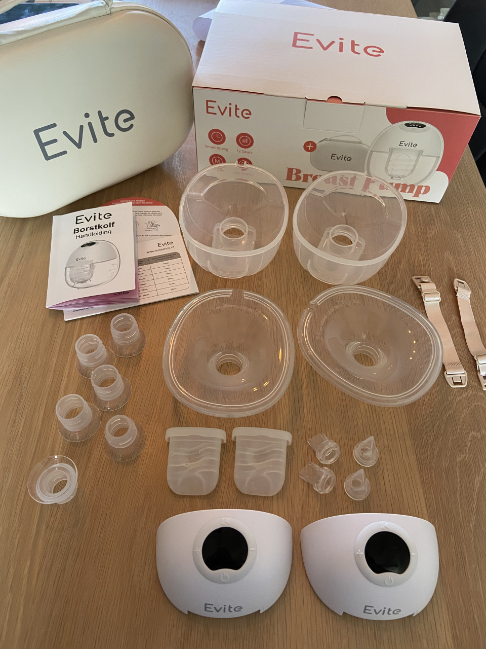 Evite draadloze dubbele borstkolf