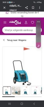 Duo hondenfiets/ buggy kar