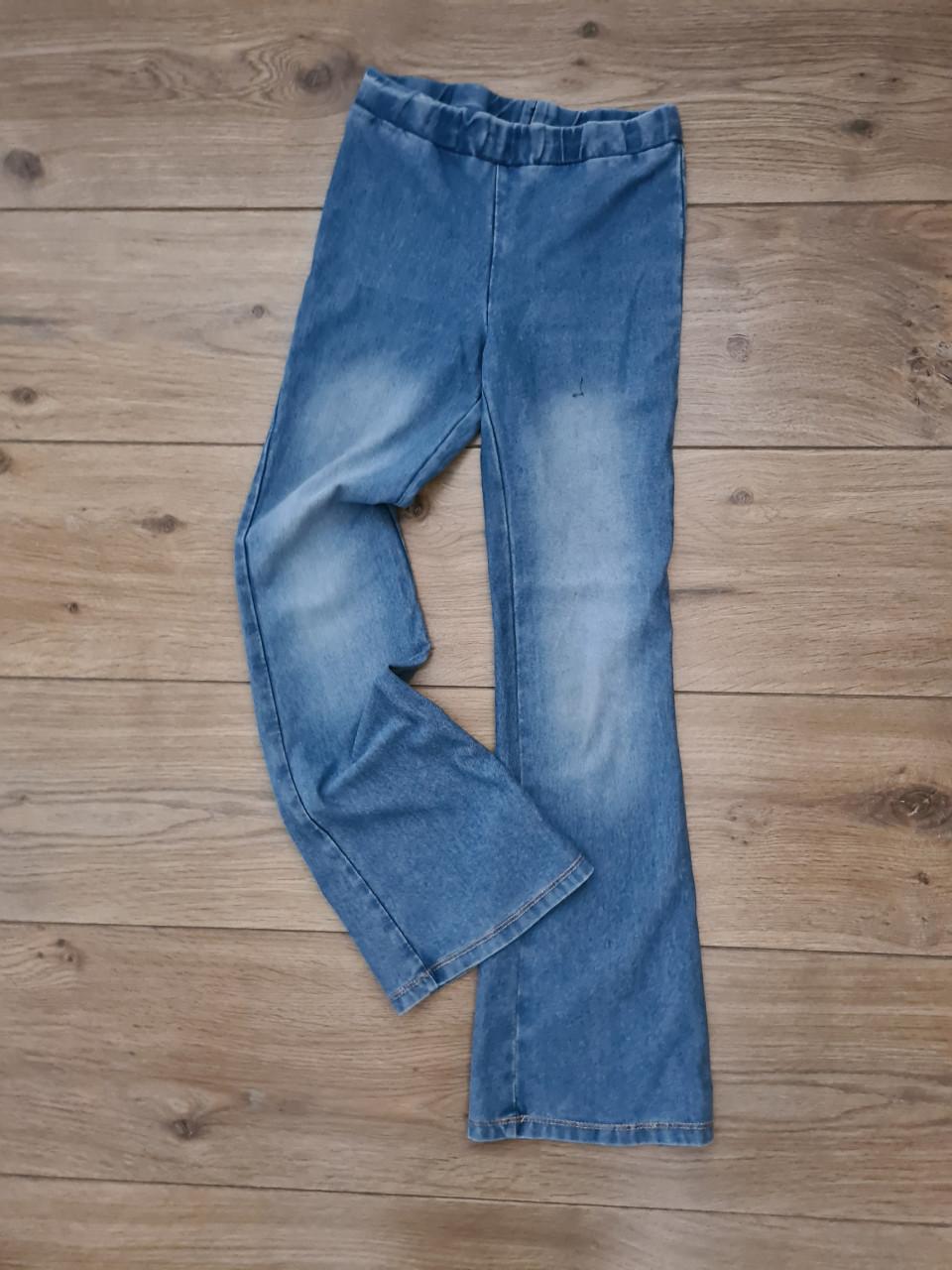 H&M flared jeans maat 128 - Zachte spijkerstof