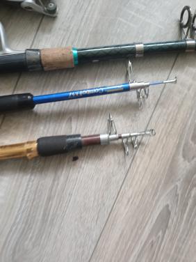 Te koop nog goede telescoop hengeltjes 2 met molentjes