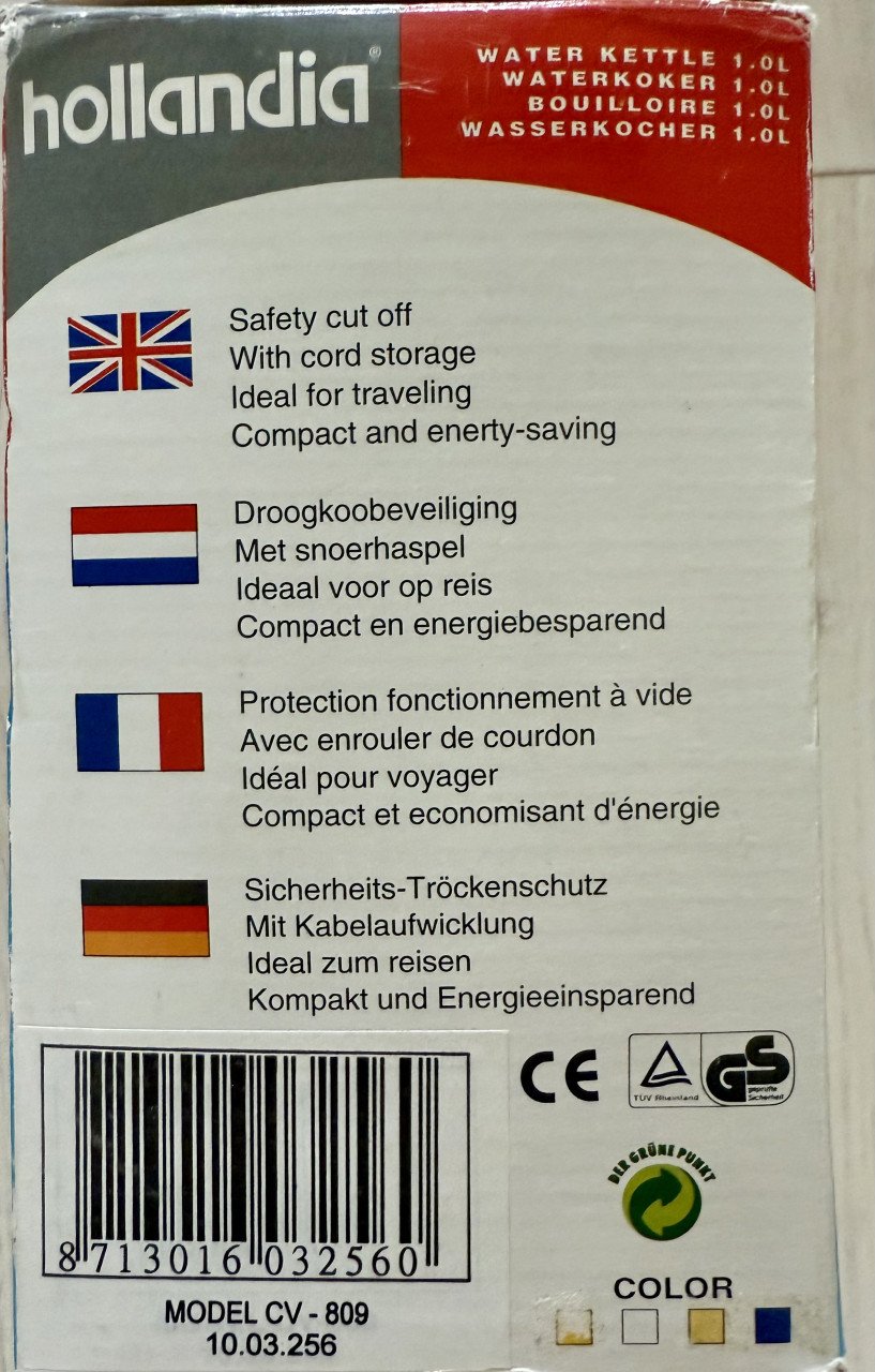 WATERKOKER GESCHIKT VOOR  CAMPING