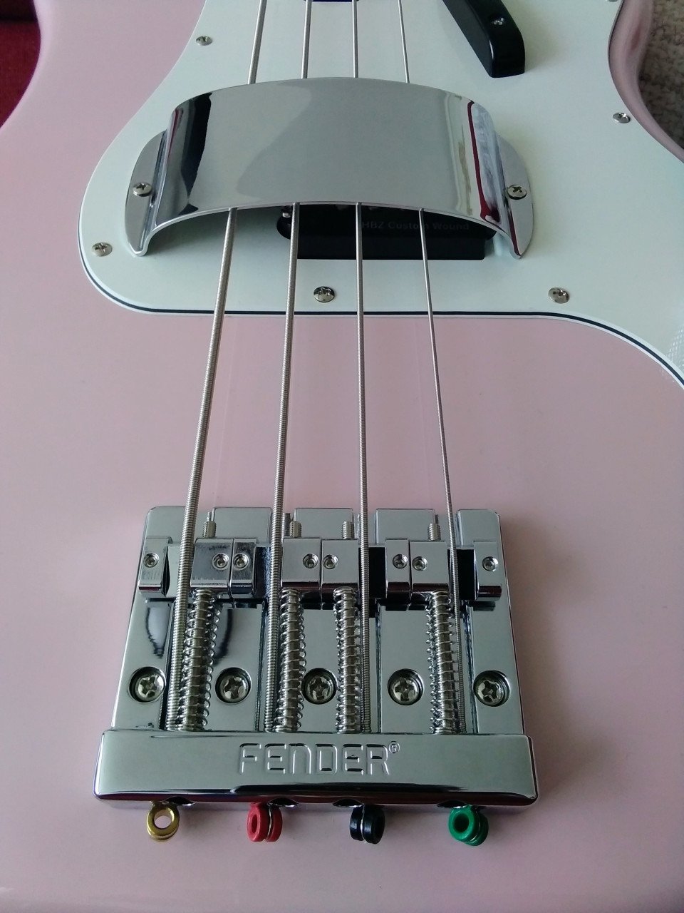 HB Precision Bass Shell Pink met veel upgrades ZGAN