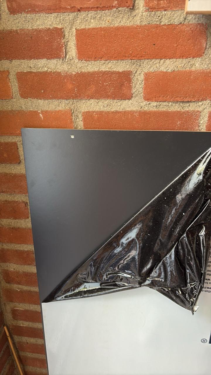 Rockpaneel plaat antraciet/zwart 120x 123 cm