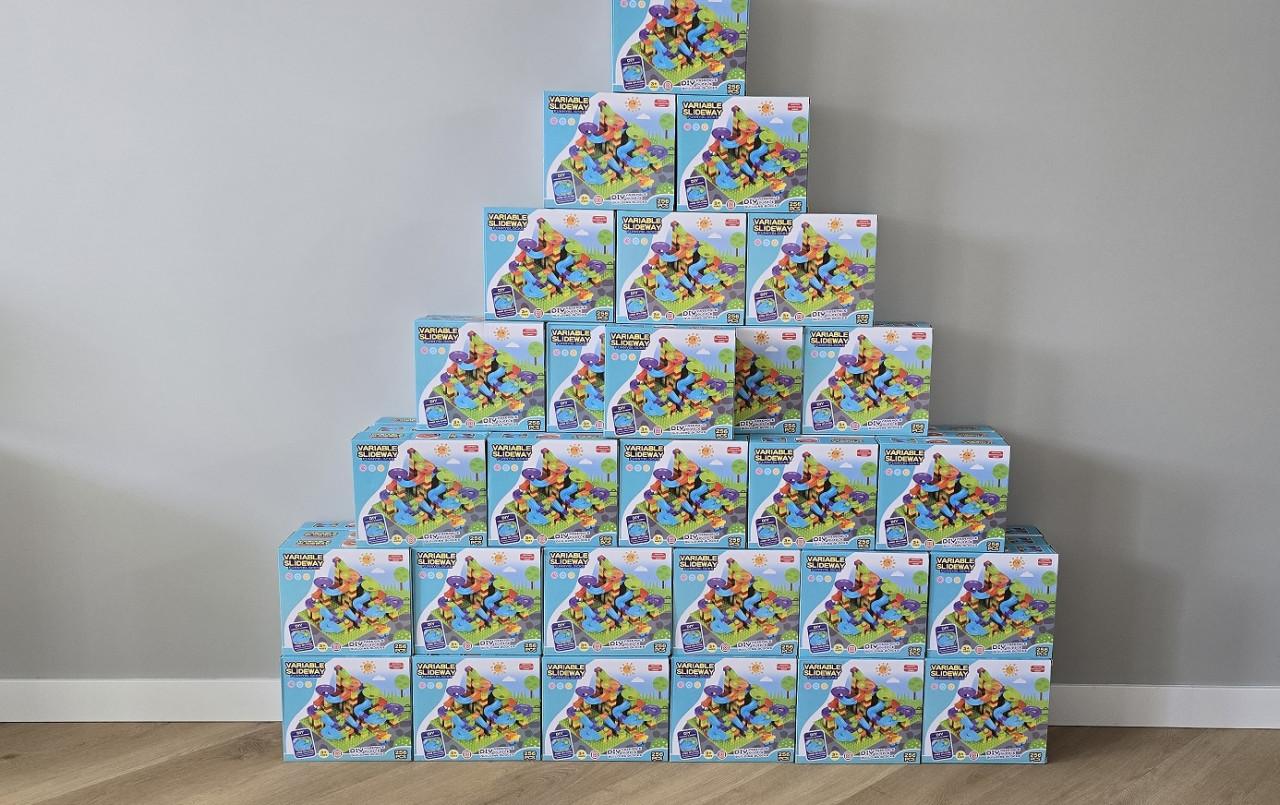 DIY knikkerbaan 256 pcs