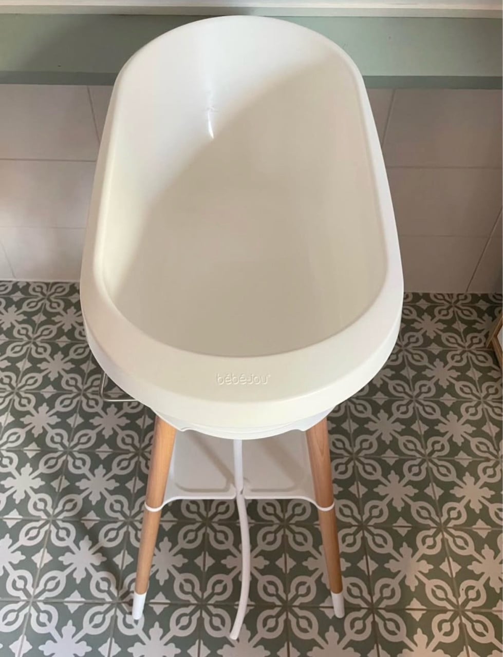 Bebe Jou badstandaard sense met babybad Sense wit.