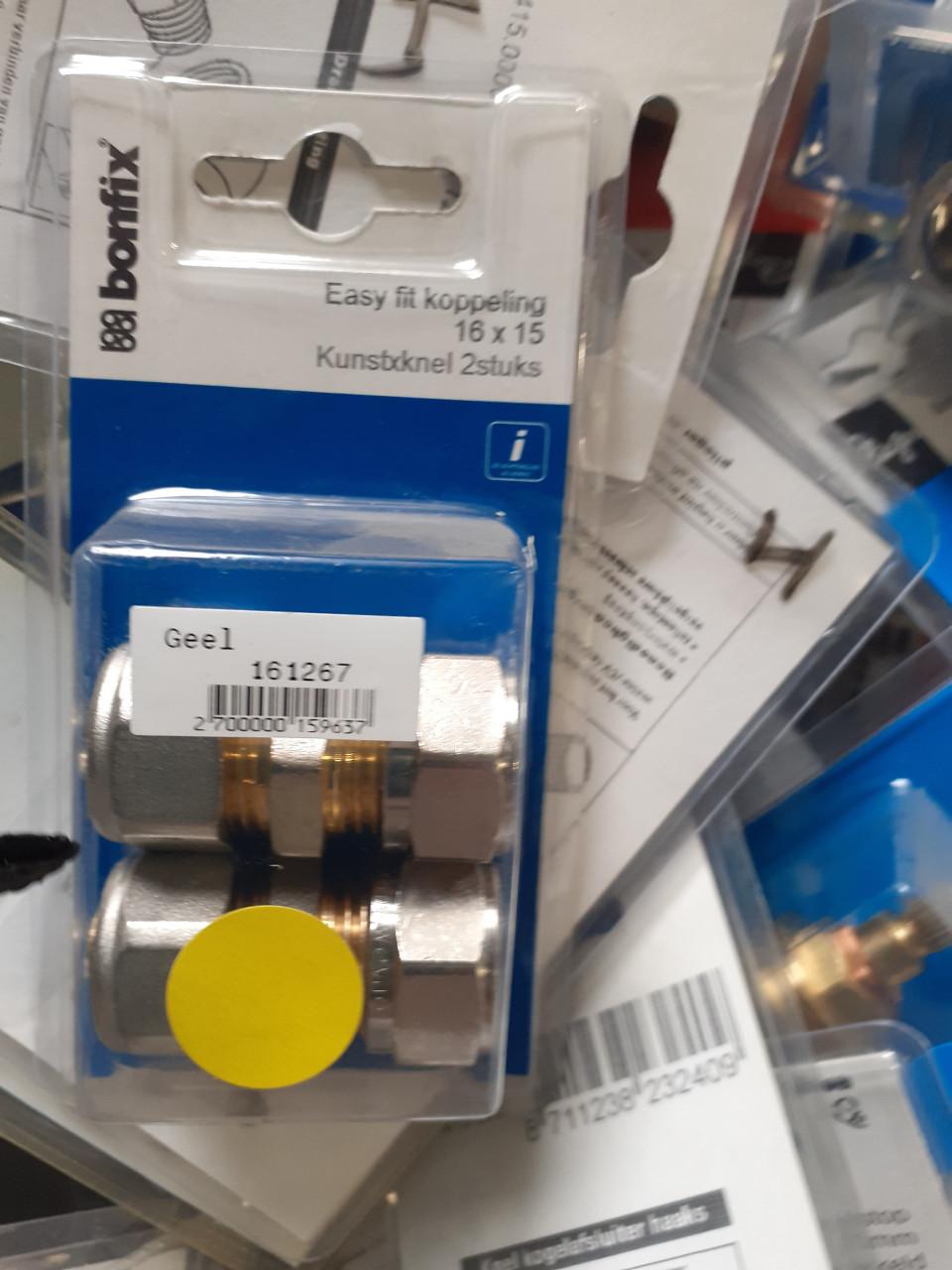 Installatiemateriaal, elektromateriaal kraan koppeling wcd 1 euro stuk