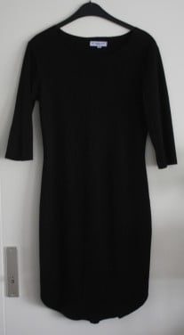 Zwarte suede look jurk maat m