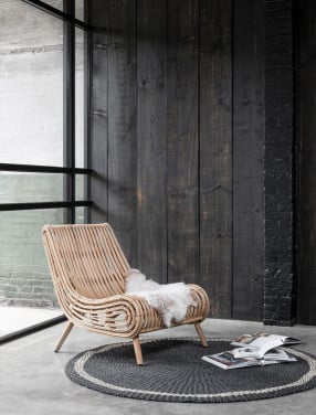 Rotan fauteuil, nu als showmodel afgeprijsd