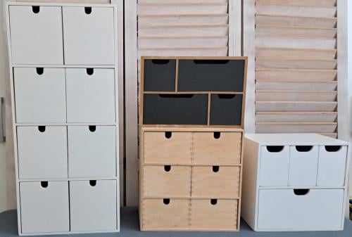 Diverse miniladekasten Moppe van Ikea