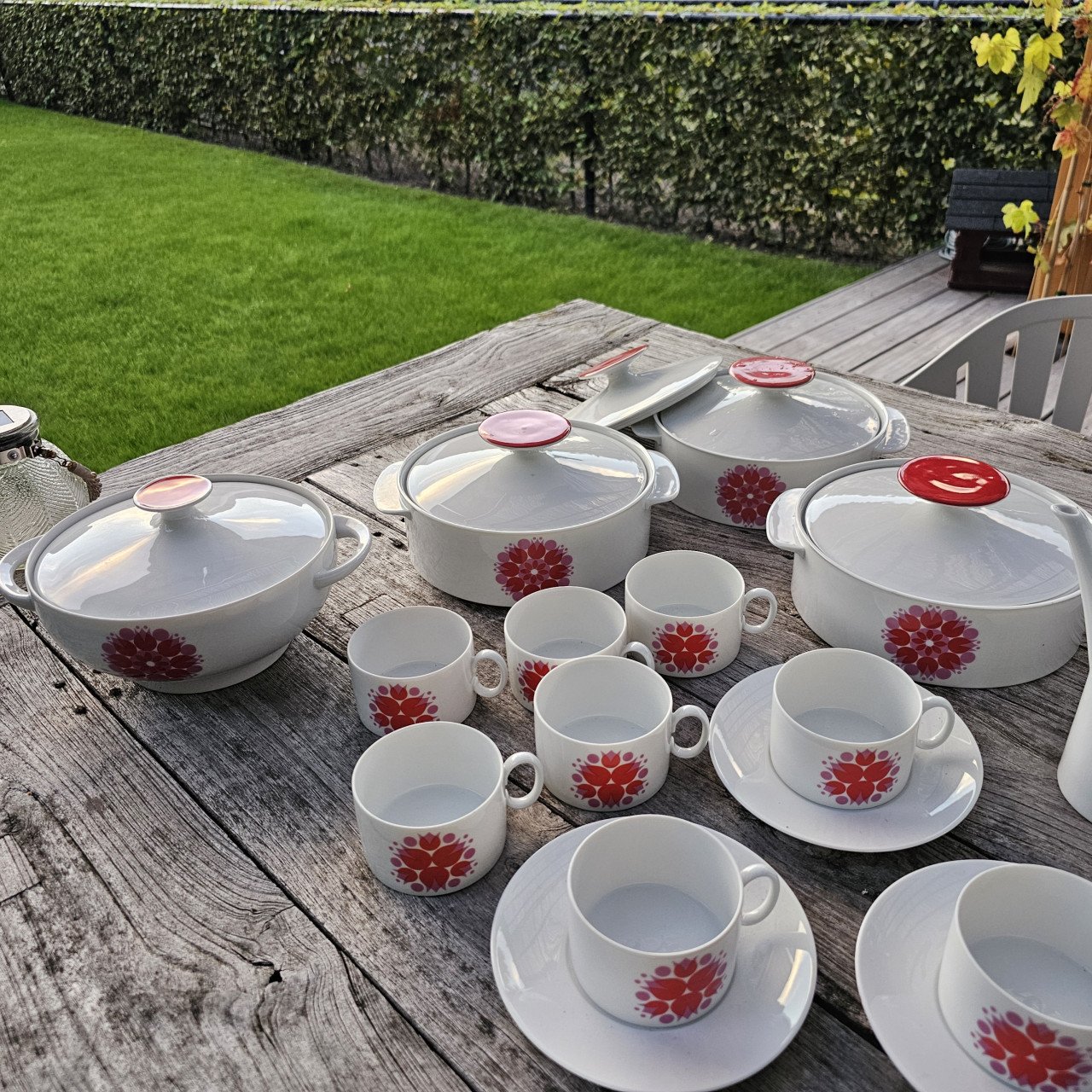 Thomas servies onderdelen medaillon pinwheel