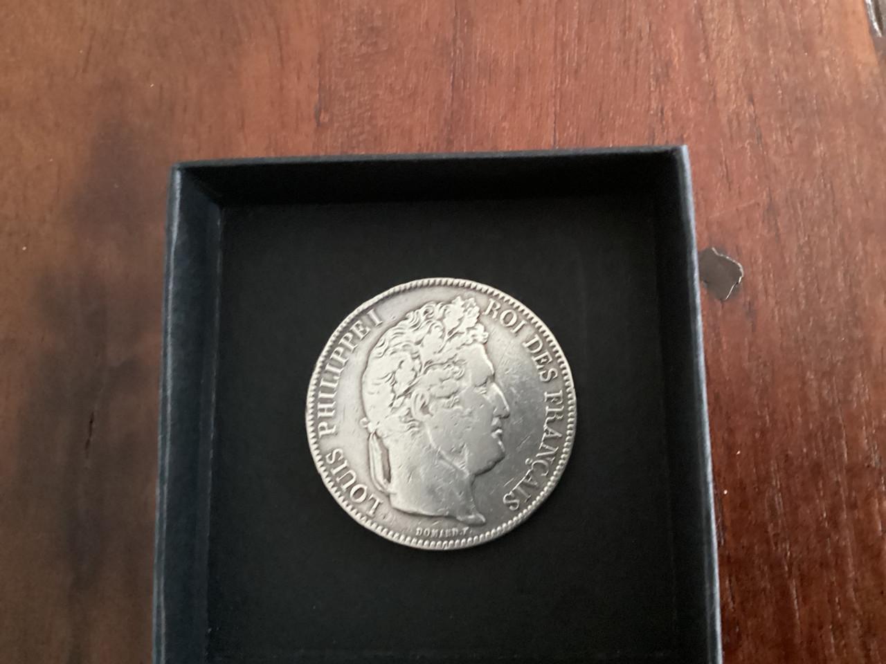 Zilveren munt louis Philippe 1843
