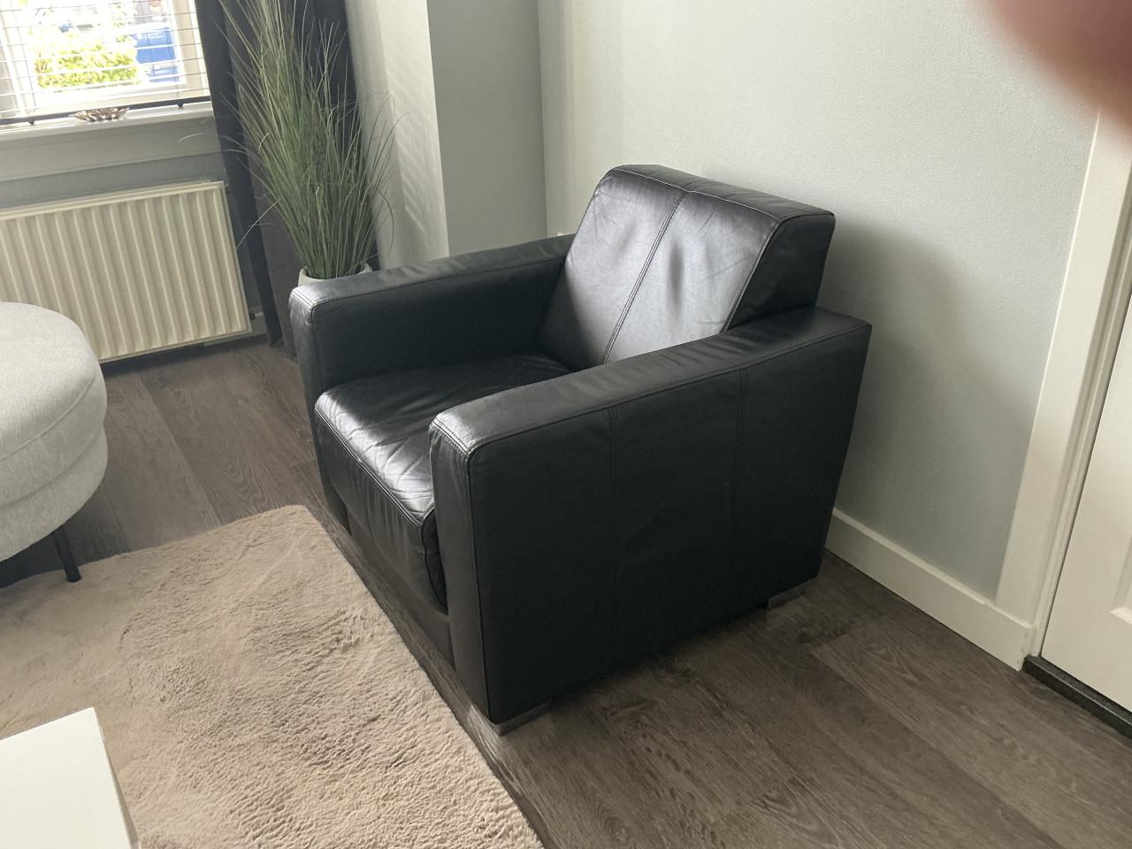 Lederen fauteuil