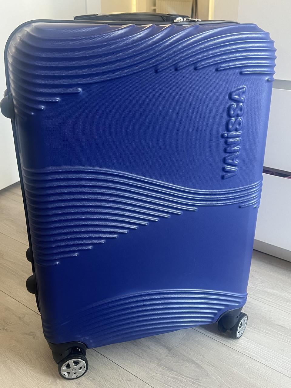 Prachtige blauwe ruimbagage koffer (Vanissa) reiskoffer