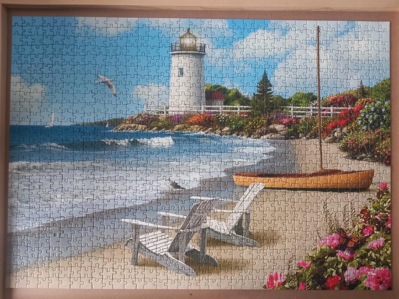 Puzzel zonovergoten strand