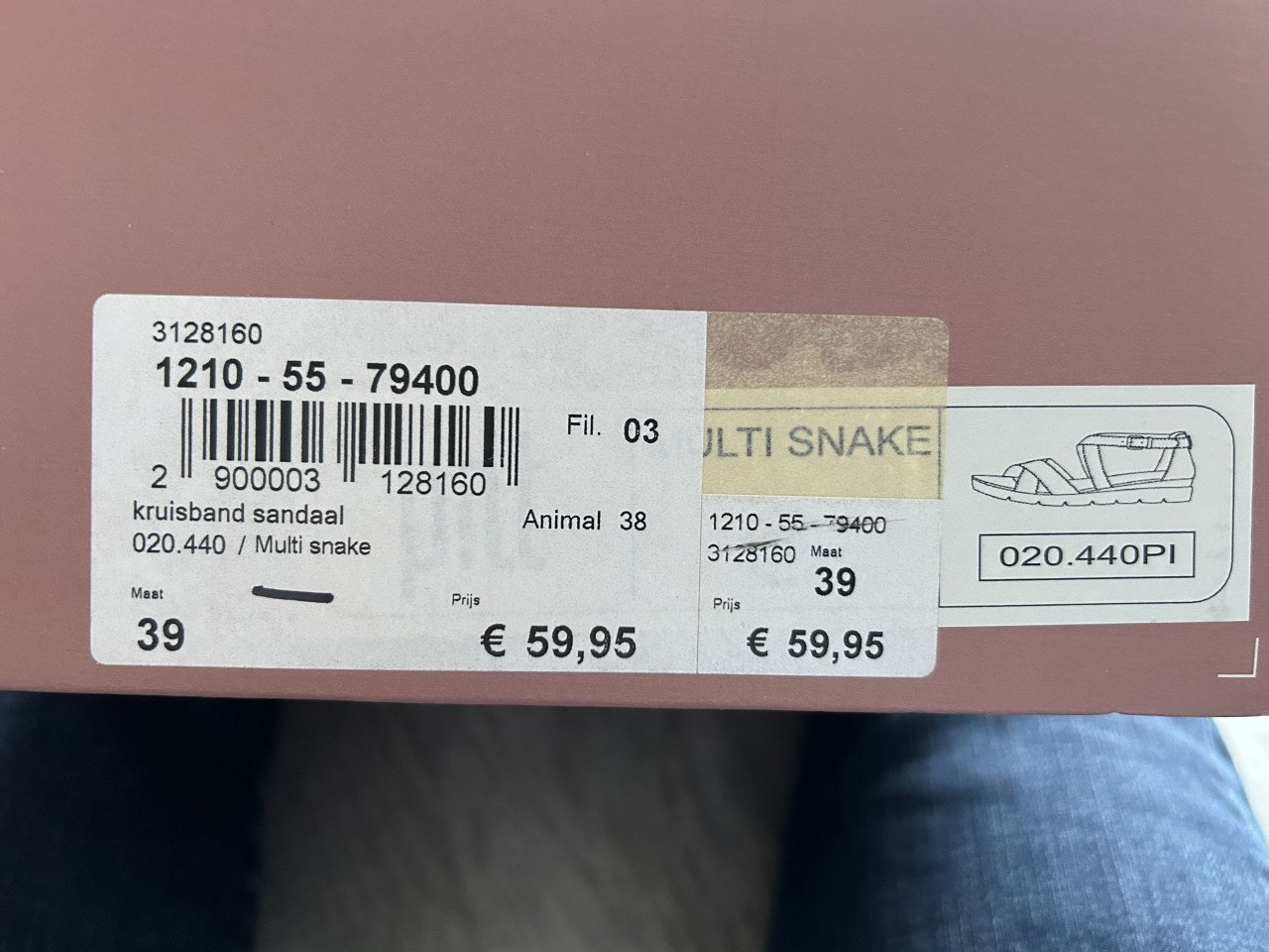 Sandalen maat 39, nieuw