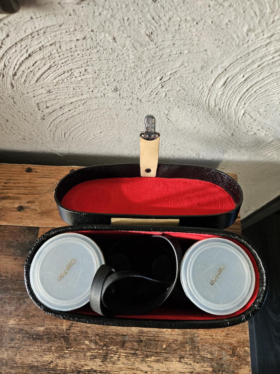 Vintage Liara 10x50 verrekijker met leren koker