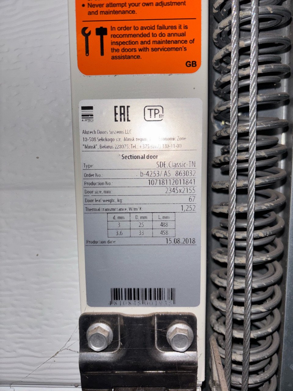 Elektrische garagedeur Agara
