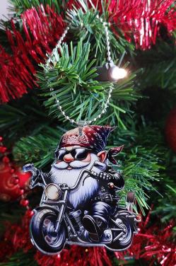 Biker Kersthanger Acryl