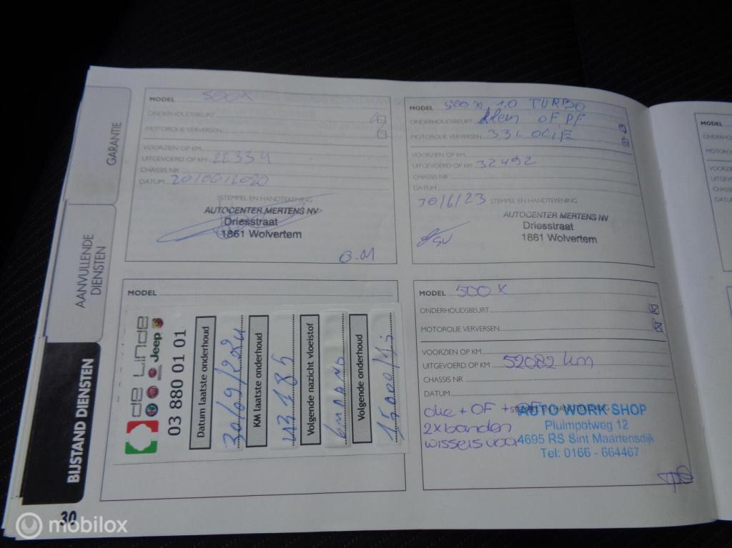 Fiat 500x 1.0 gse lounge/airco/key less/camera/pdc/lm velgen/1st eig/led