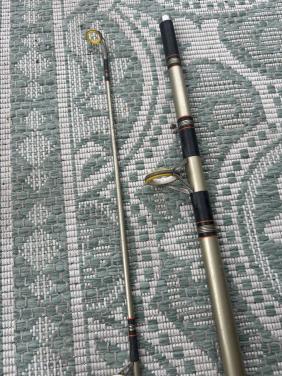 Te koop twee oudere zeehengels