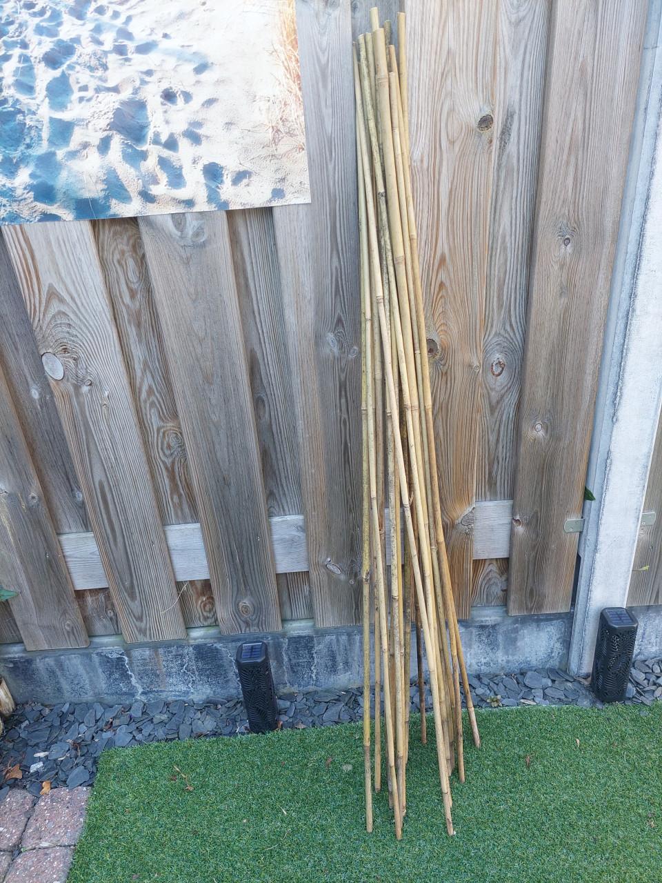 17 bamboestokken voor de tuin