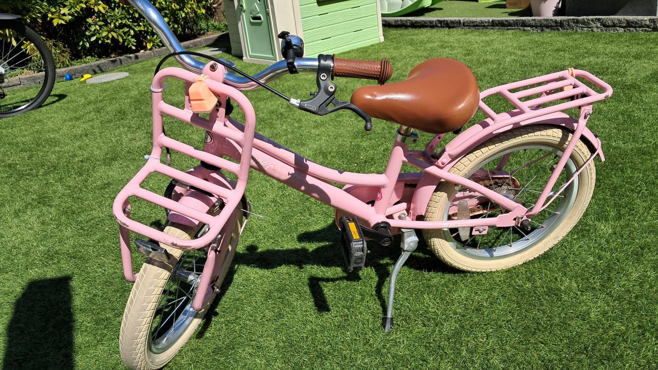 Popal cooper roze meisjesfiets 16inch
