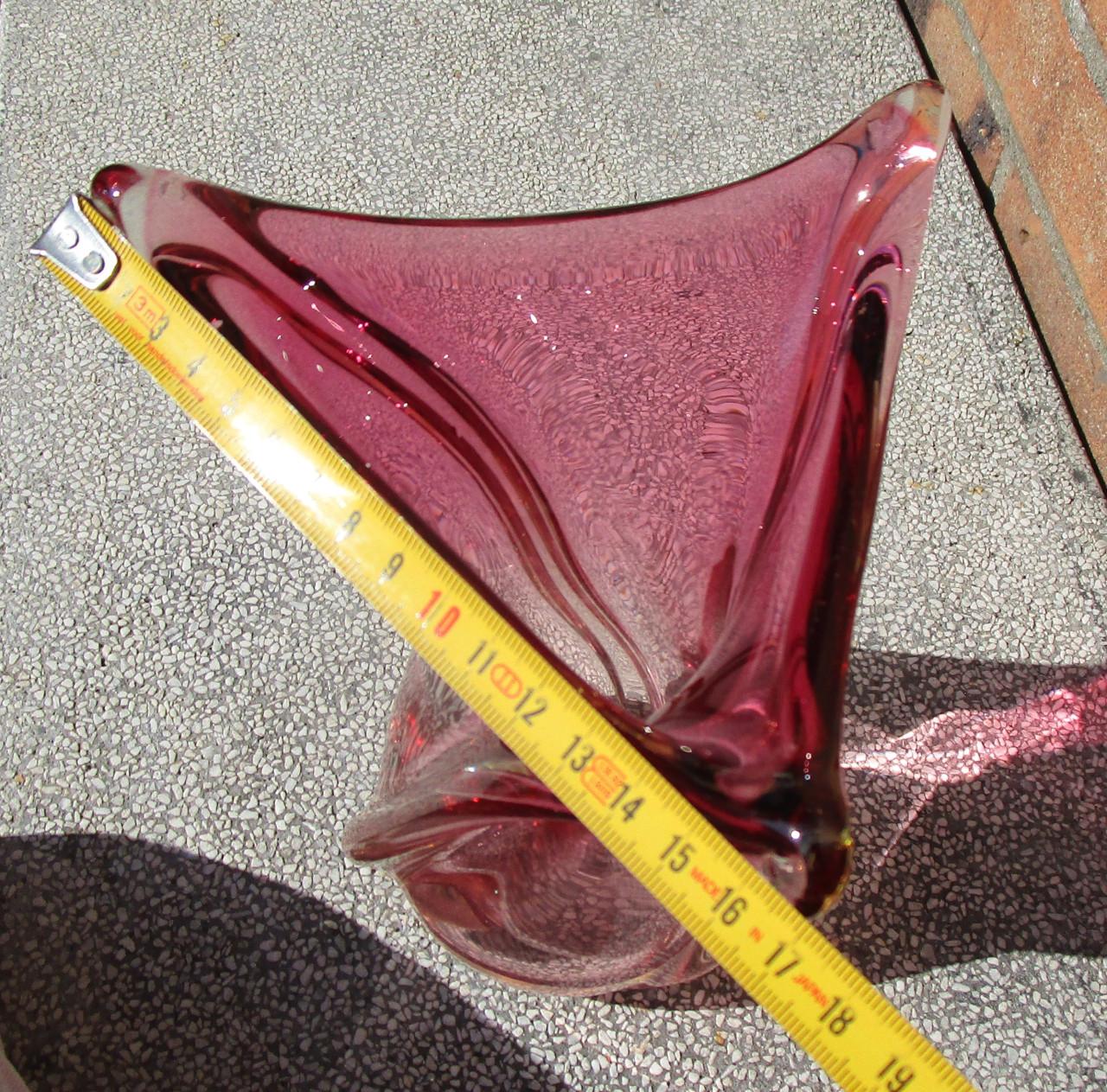 Prachtige vintage glazen vaas.