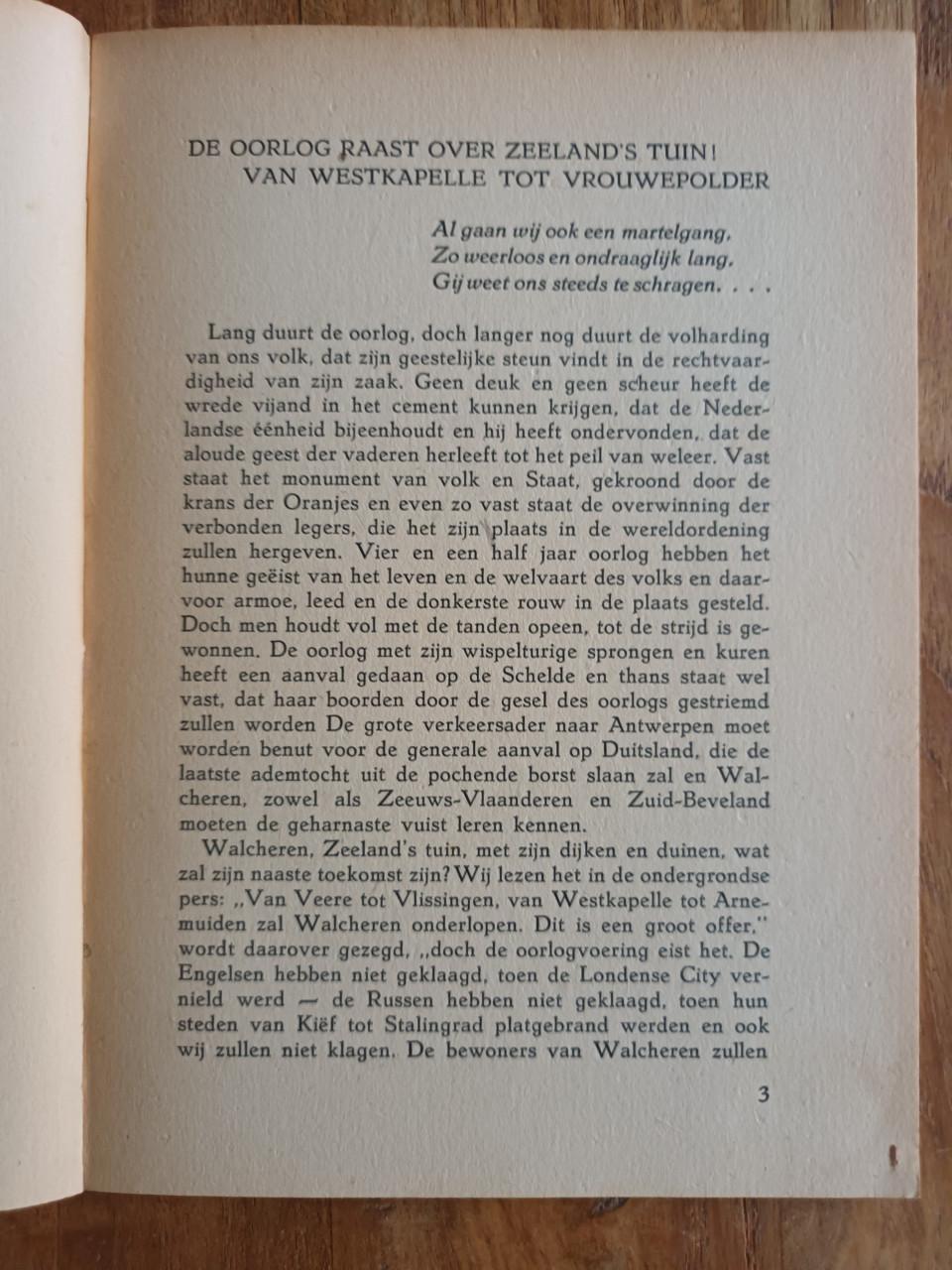 Walcheren onder de zeegolven Eerste golf 1945