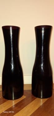 2 grote glazen vazen