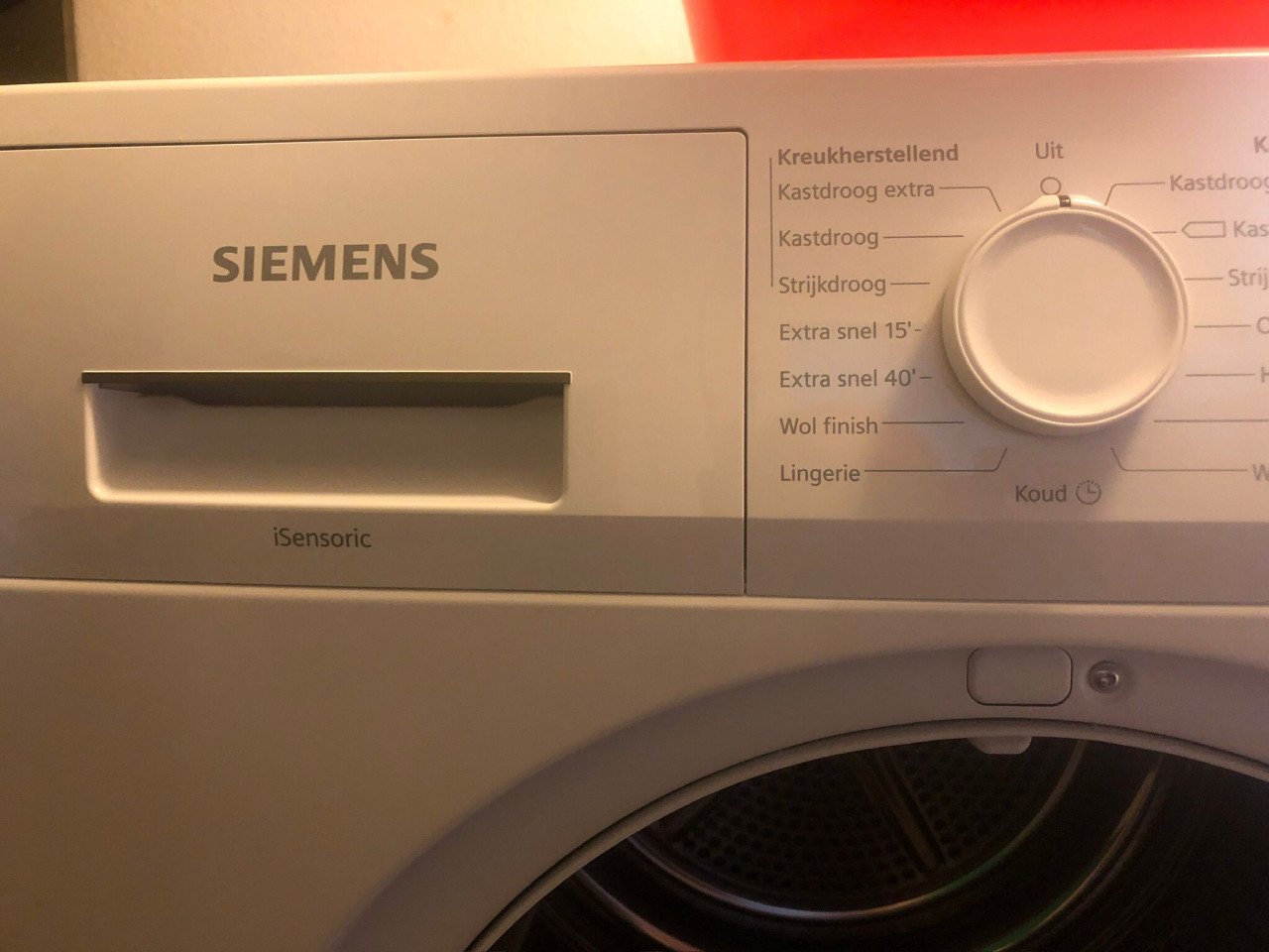 Wasmachine met droger