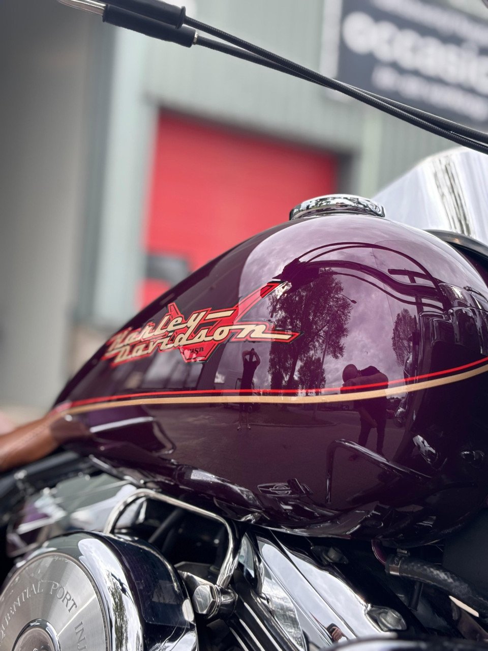 Zeer mooie harley Davidson 💜 Roadking 1340 evo