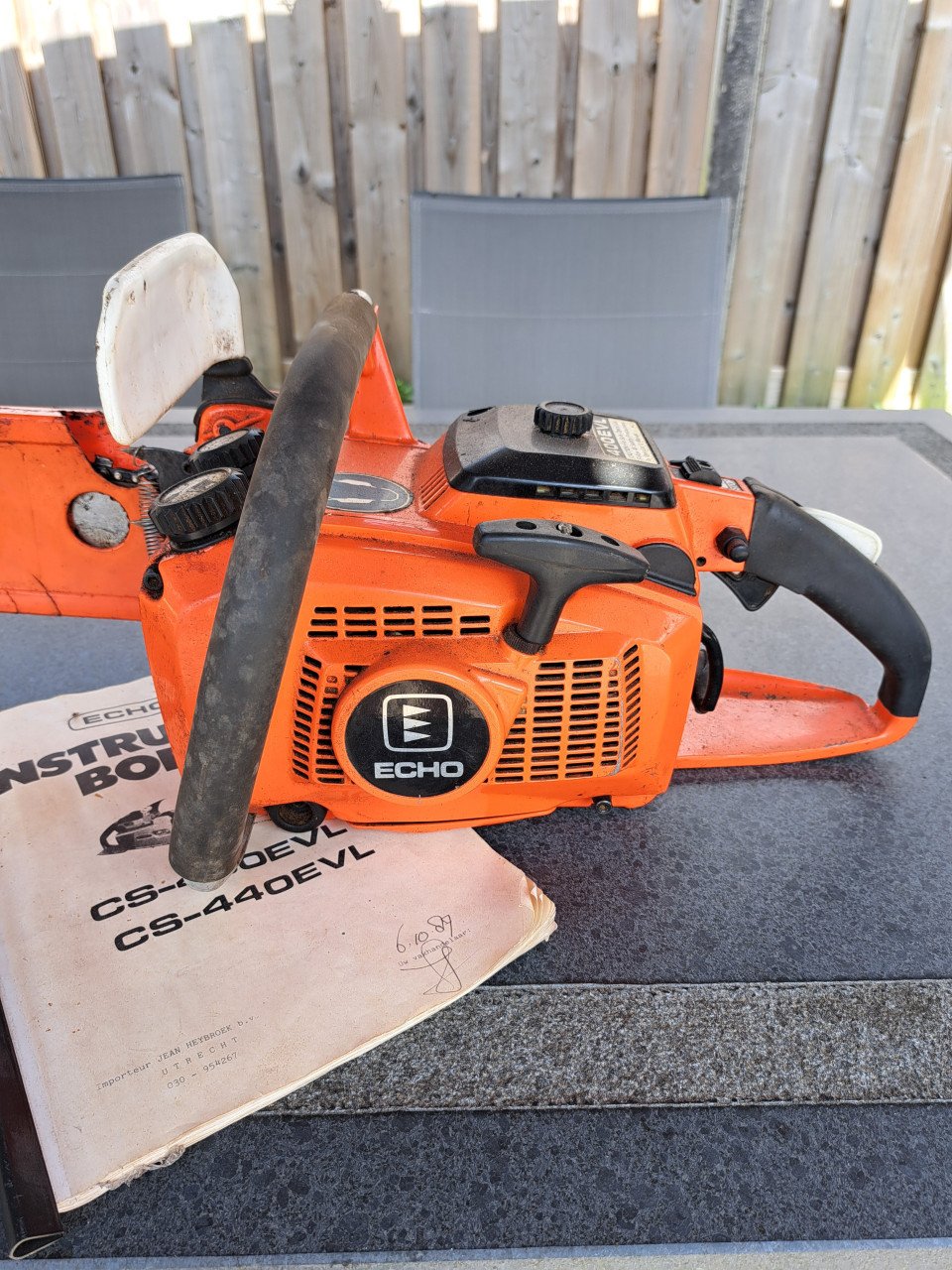 Kettingzaag van 1989 CS 400 EVL Echo.