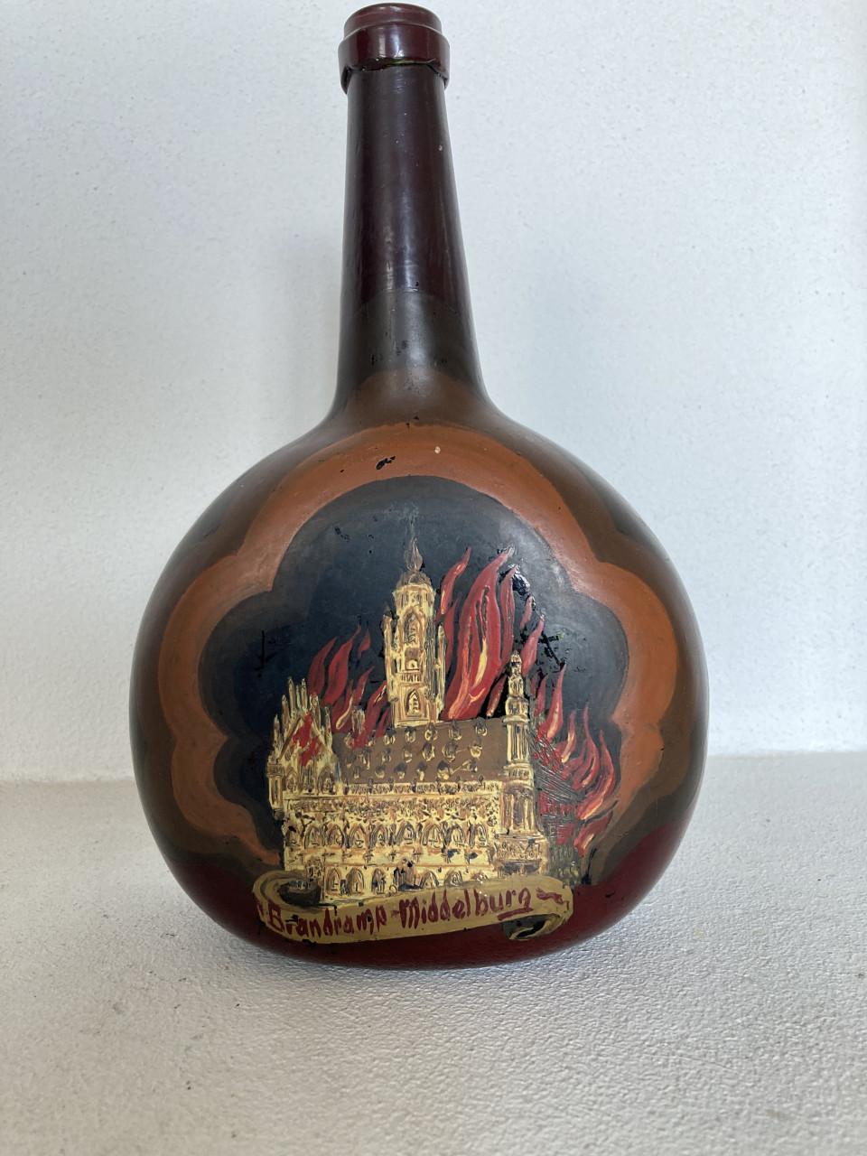 Middelburg brandramp 1940 fles W den Hollander oorlog