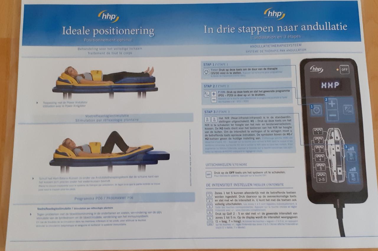 Andullatiemassagesysteem  voor therapeutische praktijk of voor thuis