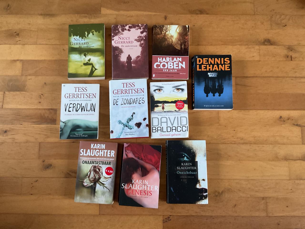 Thrillers Nicci French, Nicci Gerard zie foto € 1 per stuk