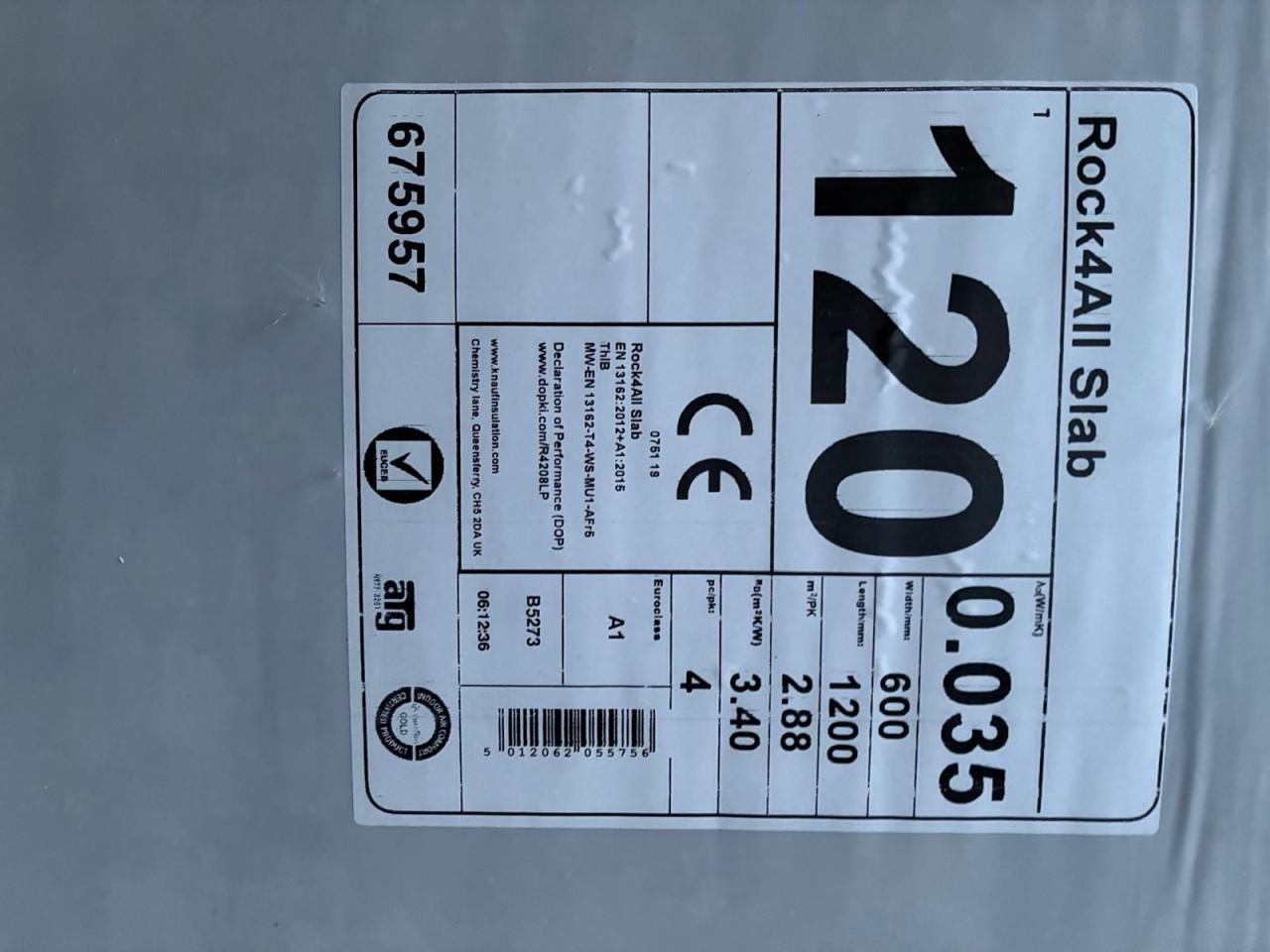 Isolatie Rock4All Universele rotswol Isolatieplaten