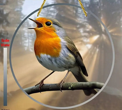 Roodborst #14 ( nieuw ) raamhanger , cadeau , zonnevanger