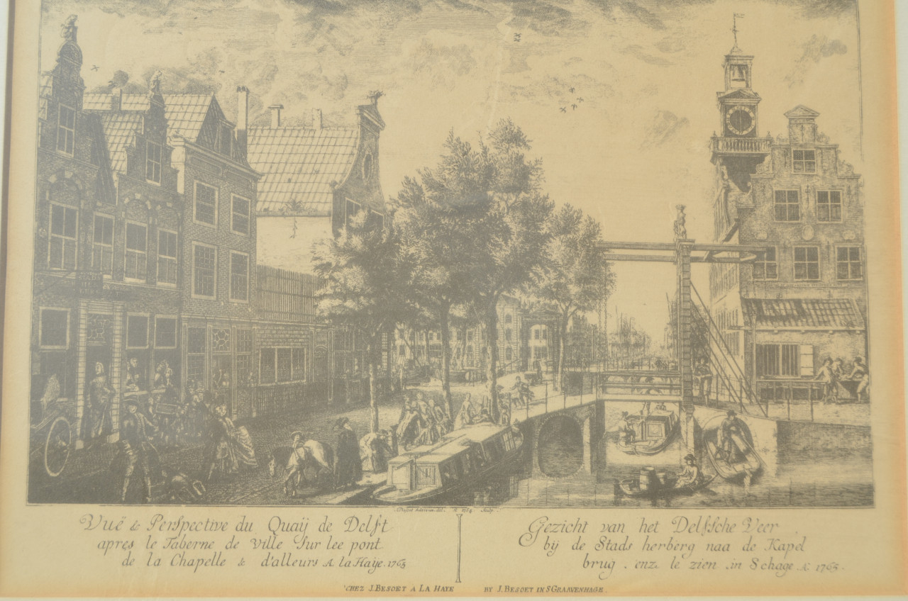 Gravure 't Spui Den Haag 1765