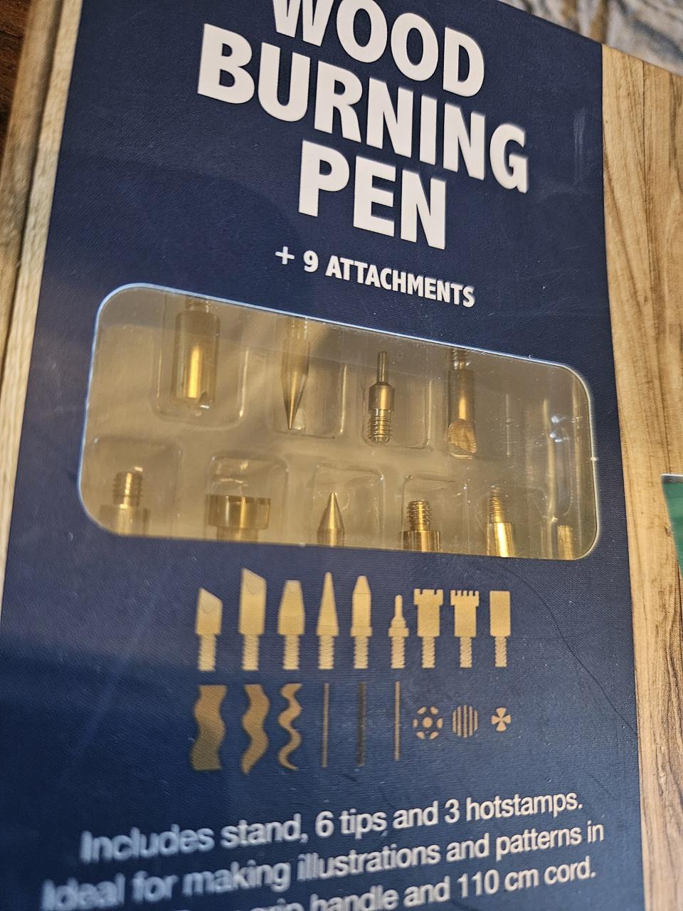 Nieuwe Houtbrandpen Set met 9 Opzetstukken - AVEC